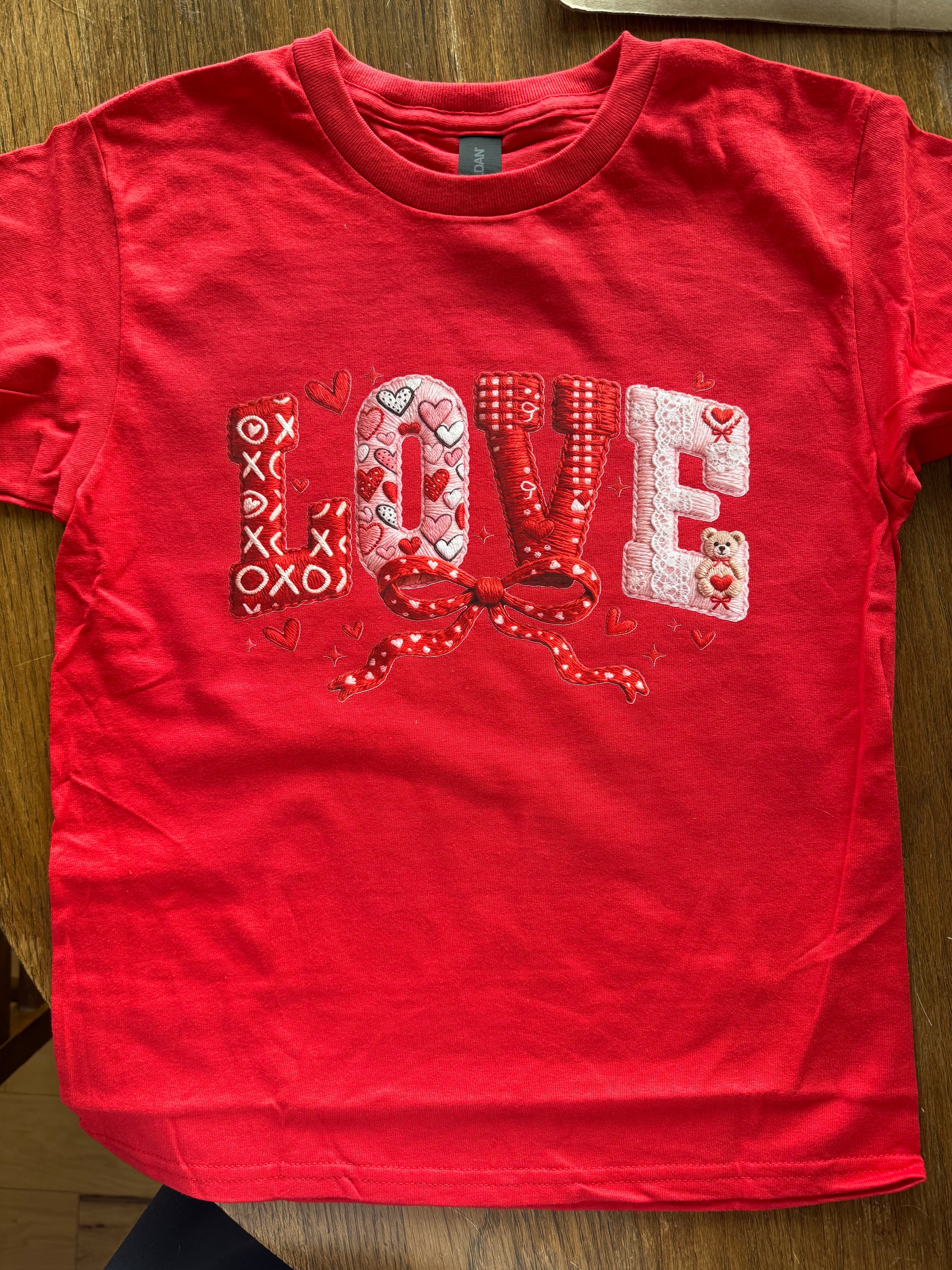 Kids valentine tshirt