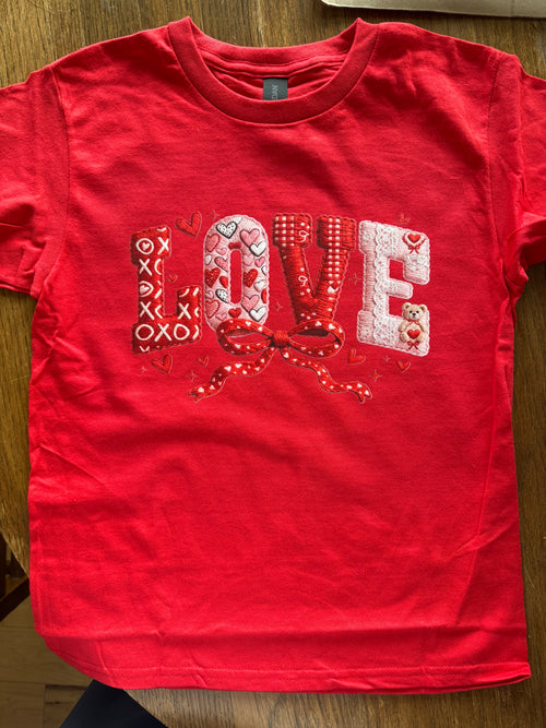 Kids valentine tshirt